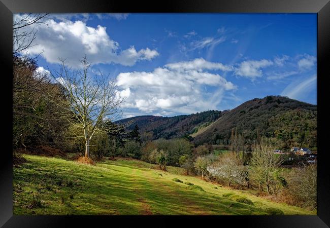 Exmoor Countryside at Dunster                      Framed Print by Darren Galpin