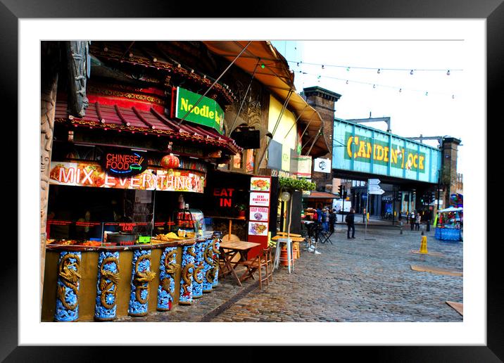 Camden Lock Market London NW1 England Framed Mounted Print by Andy Evans Photos