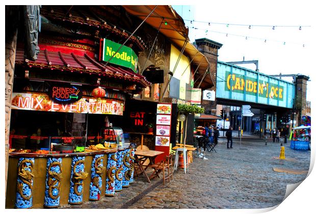 Camden Lock Market London NW1 England Print by Andy Evans Photos