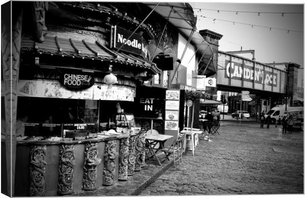 Camden Lock Market London NW1 England Canvas Print by Andy Evans Photos