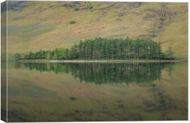 Buttermere Reflections Canvas Print by Jed Pearson