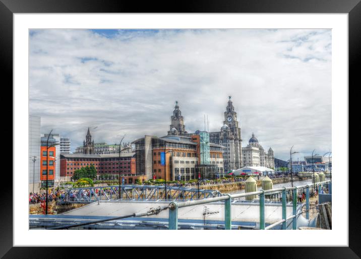 the  view from a warship  Framed Mounted Print by sue davies
