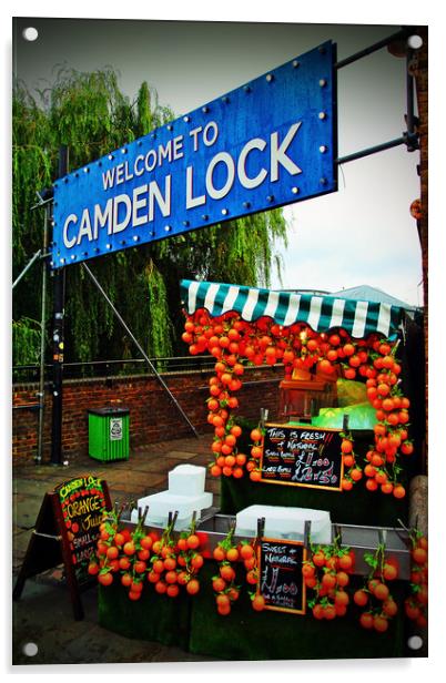 Camden Lock Market London NW1 England Acrylic by Andy Evans Photos