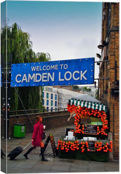 Camden Lock Market London NW1 England Canvas Print by Andy Evans Photos