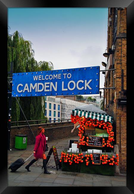 Camden Lock Market London NW1 England Framed Print by Andy Evans Photos