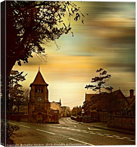 The Clock Tower Canvas Print by Heather Goodwin