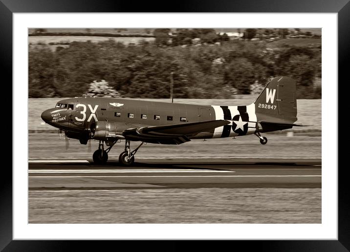 C47A Sytrain Thats All Brother Framed Mounted Print by Derek Beattie