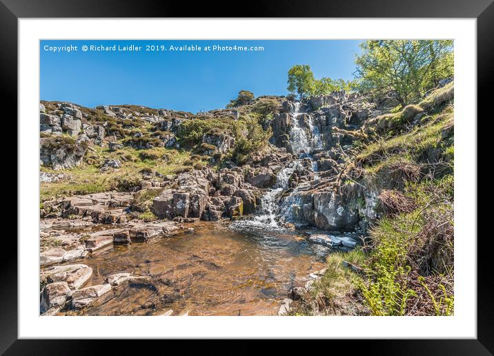 Spring at Blea Beck Force Waterfall, Teesdale Framed Mounted Print by Richard Laidler