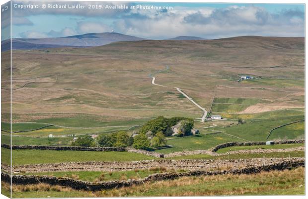 Over Langdon Beck to Great Dun Fell Canvas Print by Richard Laidler