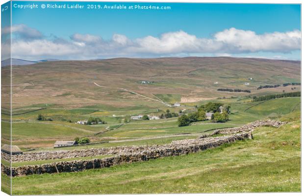 Over Langdon Beck to Harwood  Canvas Print by Richard Laidler
