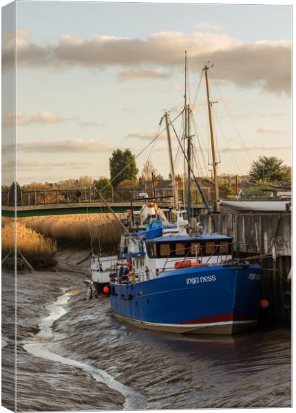 moored boat Canvas Print by Jason Thompson