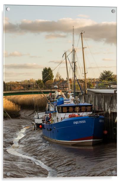 moored boat Acrylic by Jason Thompson