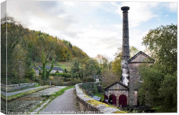 Leawood Pumphouse, Cromford Canal Canvas Print by Martyn Williams