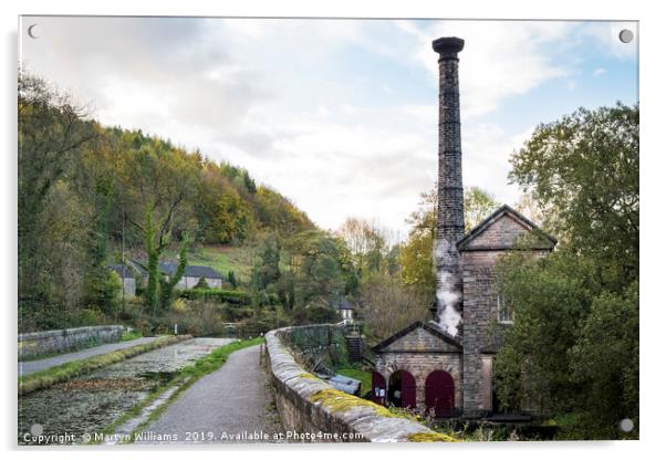 Leawood Pumphouse, Cromford Canal Acrylic by Martyn Williams