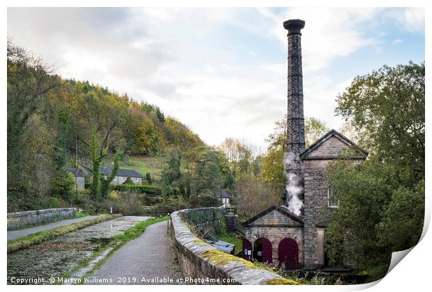 Leawood Pumphouse, Cromford Canal Print by Martyn Williams