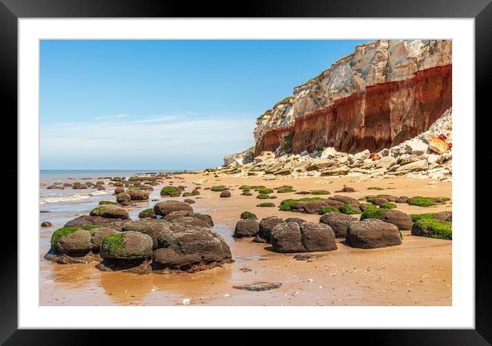 Majestic Cliffs Over Seaside Rocks Framed Mounted Print by Kevin Snelling