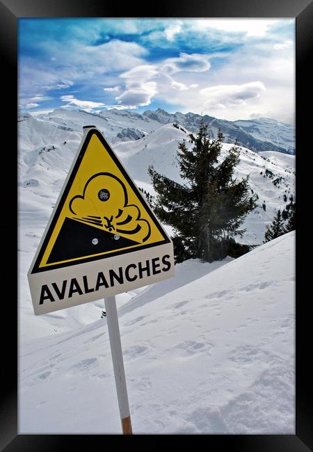 Lets Gets Portes Du Soleil French Alps France Framed Print by Andy Evans Photos