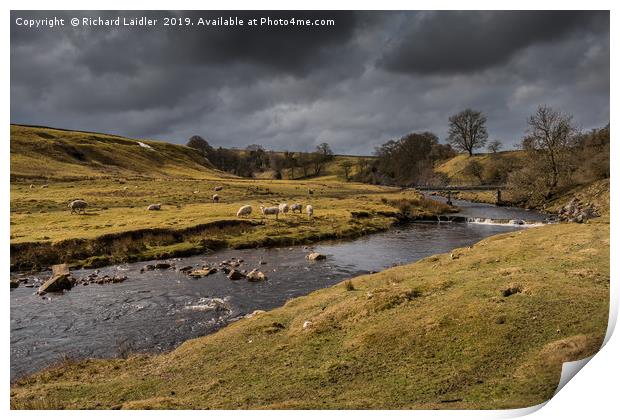 Bright Interval on Sleightholme Beck, Teesdale Print by Richard Laidler