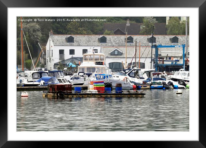 Pots and Yachts Framed Mounted Print by Terri Waters