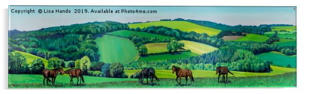 Summer Grazing: The Whole Panel Acrylic by Lisa Hands