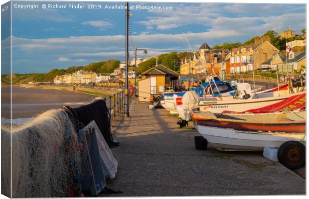 Filey Coble Landing Canvas Print by Richard Pinder