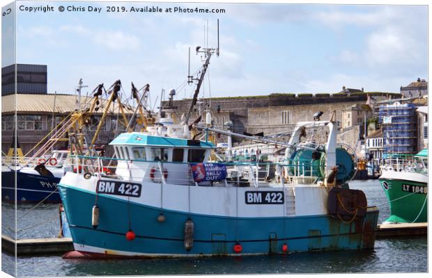 Trawler Provider II Canvas Print by Chris Day
