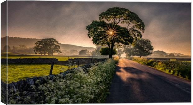 Road to Foolow Canvas Print by Paul Andrews