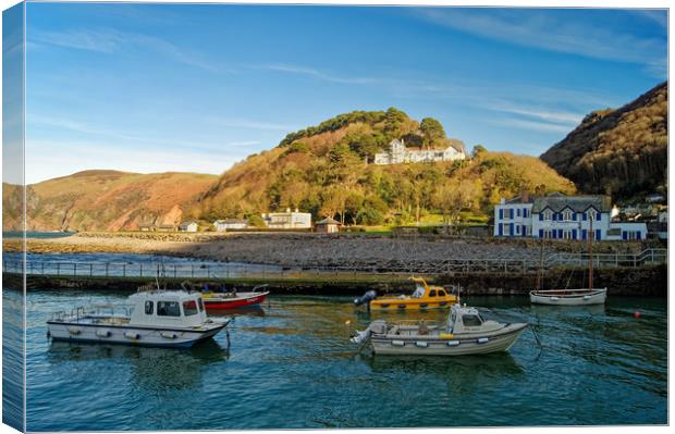 Lynmouth Harbour                          Canvas Print by Darren Galpin