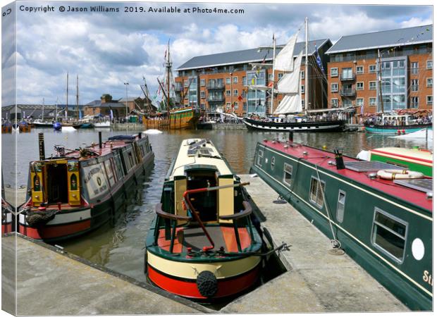 Gloucester Docks Canvas Print by Jason Williams
