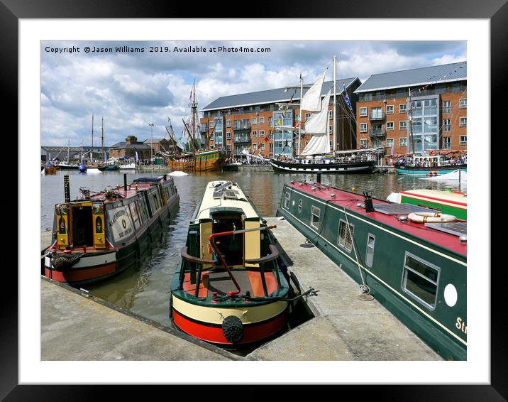 Gloucester Docks Framed Mounted Print by Jason Williams