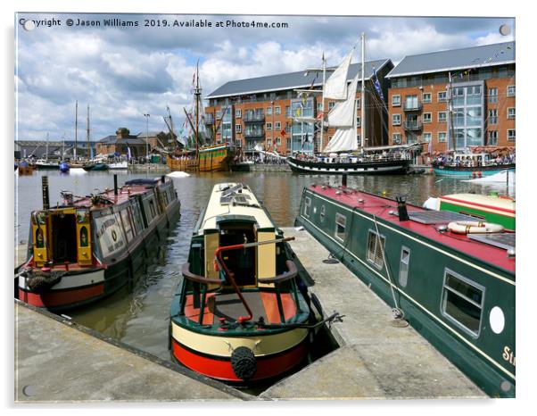 Gloucester Docks Acrylic by Jason Williams