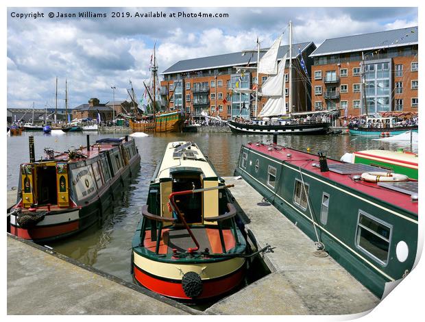 Gloucester Docks Print by Jason Williams