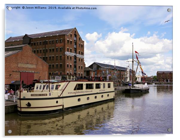 Historic Gloucester Docks Acrylic by Jason Williams
