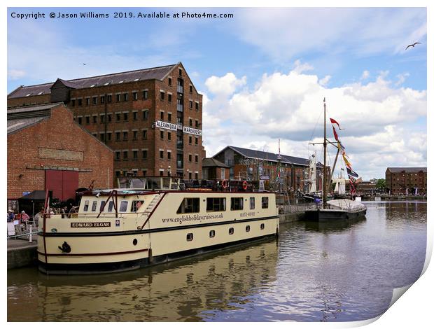 Historic Gloucester Docks Print by Jason Williams
