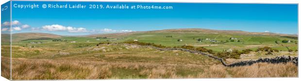 Upper Teesdale Panorama, Langdon Beck to Forest Canvas Print by Richard Laidler