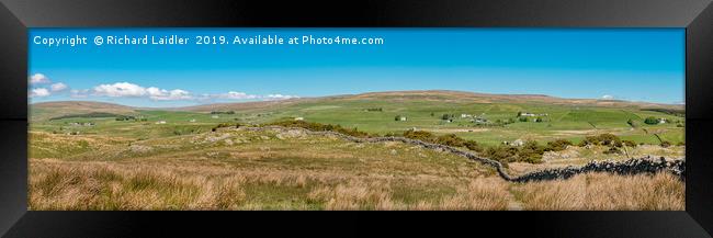 Upper Teesdale Panorama, Langdon Beck to Forest Framed Print by Richard Laidler