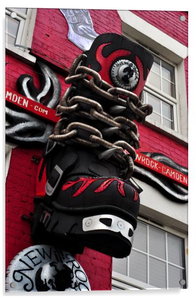 Camden Town Colourful Shop Building Facade Acrylic by Andy Evans Photos