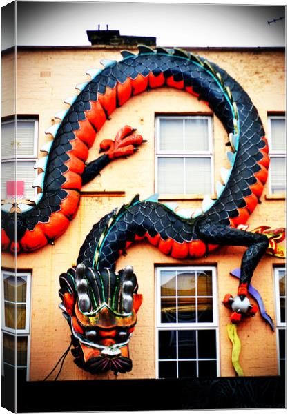 Camden Town Colourful Shop Building Facade Canvas Print by Andy Evans Photos