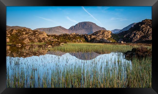 Reflections of Great Gable Framed Print by George Robertson