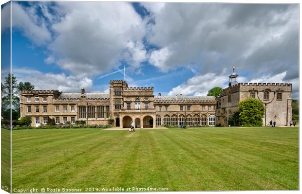 Forde Abbey House and Gardens in Chard Somerset Canvas Print by Rosie Spooner