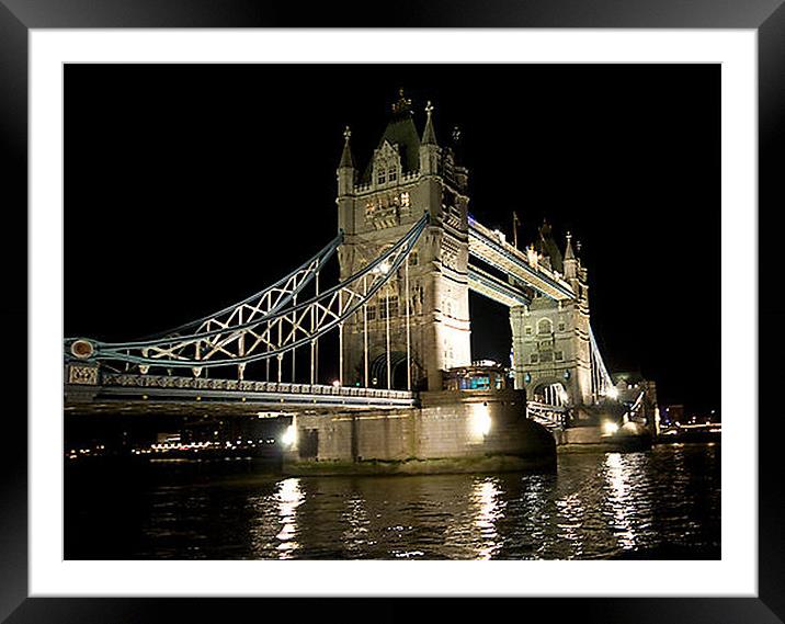 Tower Bridge Framed Mounted Print by Brian Beckett