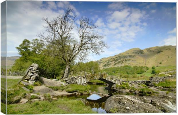 Slater Bridge Cumbria Canvas Print by JC studios LRPS ARPS