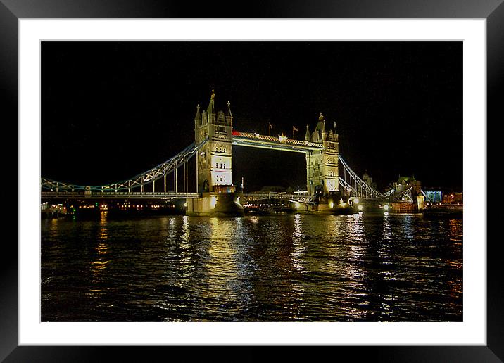 Tower Bridge Framed Mounted Print by Brian Beckett