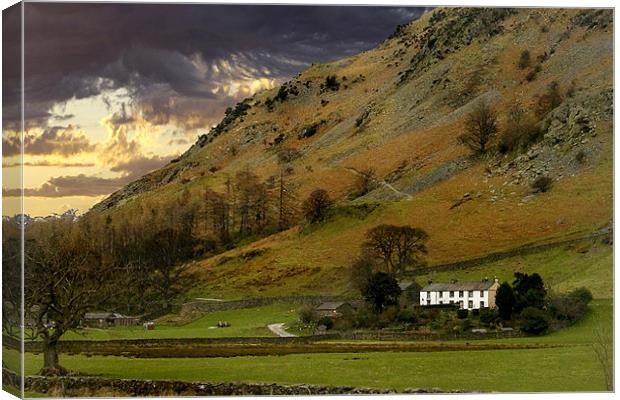 Little House in the lake District Canvas Print by Brian Beckett