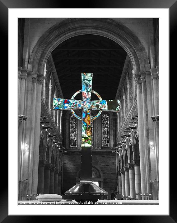 St. Anne's Cathedral Belfast Framed Mounted Print by Stephen Maxwell