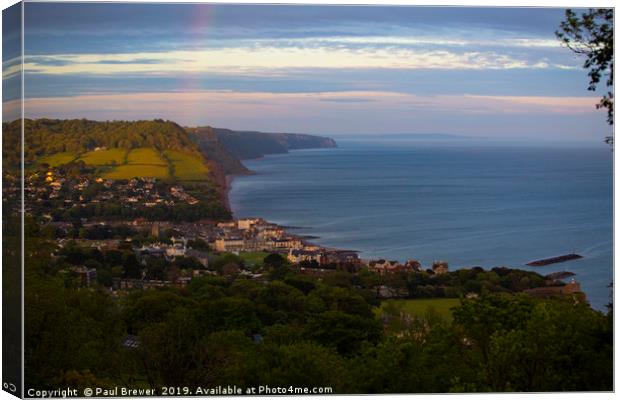 Sidmouth after the storm Canvas Print by Paul Brewer