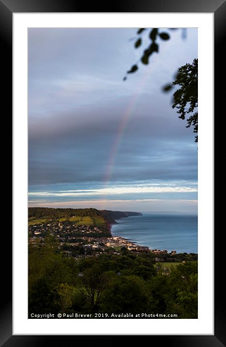 Sidmouth after the storm Framed Mounted Print by Paul Brewer