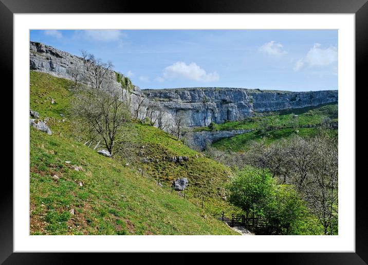  Malham Cove  Framed Mounted Print by Diana Mower