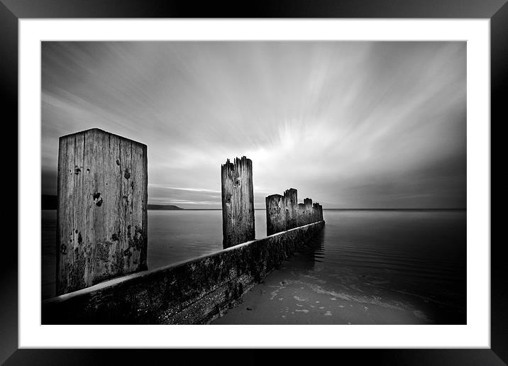 Coast Groyne Framed Mounted Print by Tony Bates