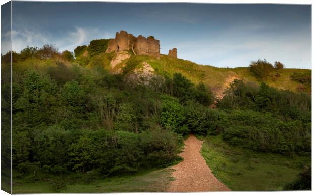 The ruins of Pennard Castle Canvas Print by Leighton Collins